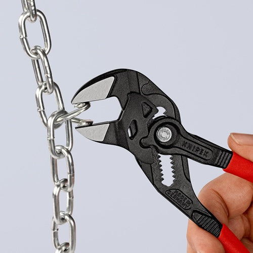Zangenschlüssel Länge 180 mm schwarz atramentiert Spannweiße 40 mm Kunststoffüberzug KNIPEX – Ansicht 6