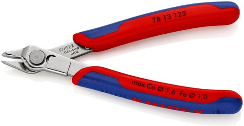 Elektronik-Seitenschneider Super-Knips® INOX Länge 125 mm Form 1 Facette nein poliert KNIPEX – Ansicht 3