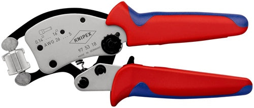Crimpzange Twistor16 Gesamtlänge 200 mm 014 - 16 mm² brüniert Mehrkomponenten-Hüllen KNIPEX