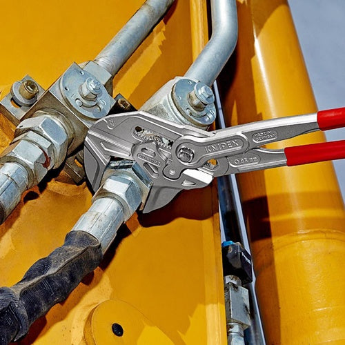 Zangenschlüssel Länge 400 mm Spannweiße 85 mm verchromt Kunststoffüberzug KNIPEX – Ansicht 3