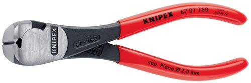 Kraftvornschneider Gesamtlänge 160 mm Kopf poliert Kunststoffüberzug KNIPEX – Ansicht 5