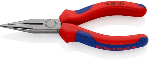 Flachrundzange Länge 140 mm flach/rund gerade poliert Mehrkomponenten-Hüllen KNIPEX