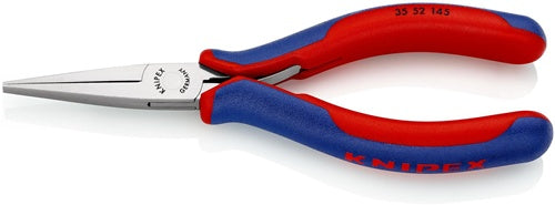 Elektronik-Greifzange Gesamtlänge 145 mm flachbreite Backen Form 5 Mehrkomponenten-Hüllen KNIPEX