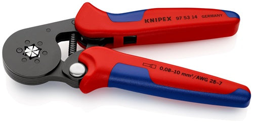 Aderendhülsenzange Gesamtlänge 180 mm 008 - 16 (AWG 28 - 6) mm² brüniert Mehrkomponenten-Hüllen KNIPEX – Ansicht 6