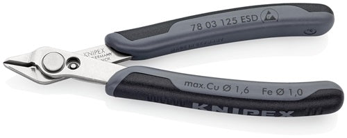 Elektronik-Seitenschneider Super-Knips® Länge 125 mm Form 0 Facette nein poliert KNIPEX – Ansicht 3