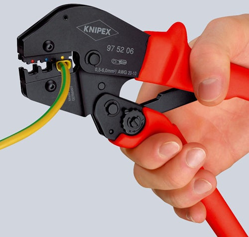 Crimpzange Länge 250 mm 05- 6 (AWG 20 - 10) mm² 565 g KNIPEX – Ansicht 3