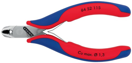Elektronik-Vornschneider Länge 115 mm Form 5 Facette nein spiegelpoliert Mehrkomponenten-Hüllen KNIPEX – Ansicht 4