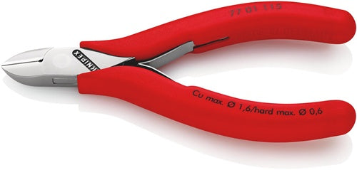 Elektronik-Seitenschneider Länge 115 mm Form 0 Facette ja Kunststoffüberzug spiegelpoliert KNIPEX