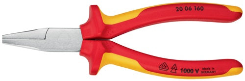 Flachzange Gesamtlänge 160 mm verchromt Mehrkomponenten-Hüllen KNIPEX – Ansicht 3