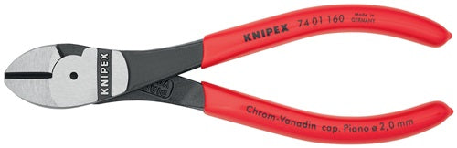 Kraftseitenschneider Länge 160 mm poliert Form 0 Kunststoffüberzug KNIPEX – Ansicht 6