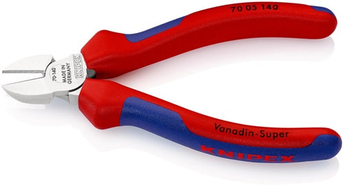 Seitenschneider Länge 140 mm Kopf verchromt Mehrkomponenten-Hüllen KNIPEX – Ansicht 6