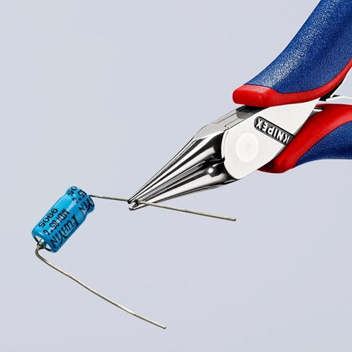 Elektronik-Greifzange Gesamtlänge 115 mm rundspitze Backen Form 3 Mehrkomponenten-Hüllen KNIPEX – Ansicht 5