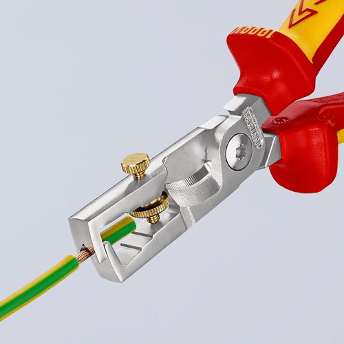 Abisolierzange StriX Länge 180 mm VDE verchromt Mehrkomponenten-Hüllen KNIPEX – Ansicht 5
