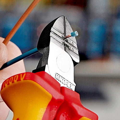Abisolierseitenschneider Länge 160 mm VDE Mehrkomponenten-Hüllen KNIPEX – Ansicht 3