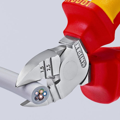 Abisolierseitenschneider Länge 160 mm VDE Mehrkomponenten-Hüllen KNIPEX – Ansicht 6
