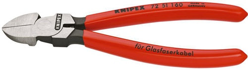 Seitenschneider für Lichtwellenleiter Länge 160 mm gerade mit Kunststoffüberzug KNIPEX