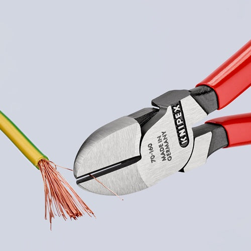 Seitenschneider Länge 160 mm Kopf poliert Kunststoffüberzug KNIPEX – Ansicht 5