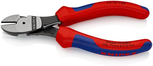 Kraftseitenschneider Länge 160 mm poliert Form 1 Mehrkomponenten-Hüllen KNIPEX – Ansicht 5