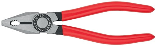 Kombizange Länge 180 mm poliert Kunststoffüberzug KNIPEX – Ansicht 3