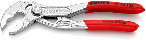 Wasserpumpenzange Cobra® Länge 125 mm Spannweiße 27 mm verchromt Kunststoffüberzug KNIPEX – Ansicht 5