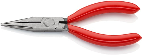 Flachrundzange Länge 140 mm flach/rund gerade poliert Kunststoffüberzug KNIPEX