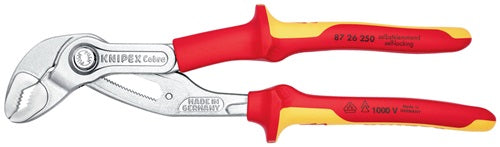 Wasserpumpenzange Cobra® Länge 250 mm Spannweiße 46 mm verchromt VDE Mehrkomponenten-Hüllen KNIPEX – Ansicht 4