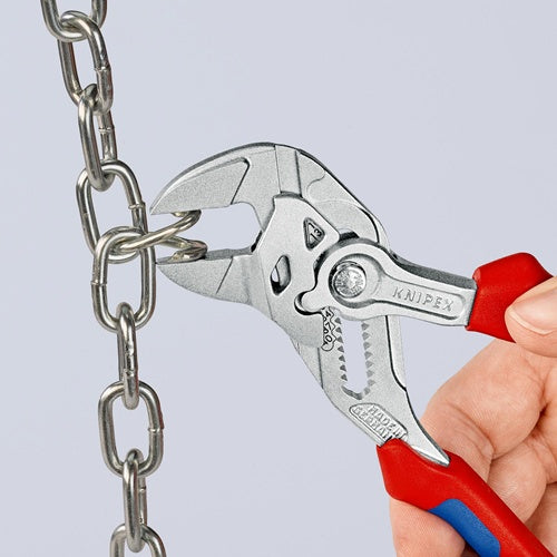 Zangenschlüssel Länge 180 mm Spannweiße 40 mm verchromt Mehrkomponenten-Hüllen KNIPEX – Ansicht 5