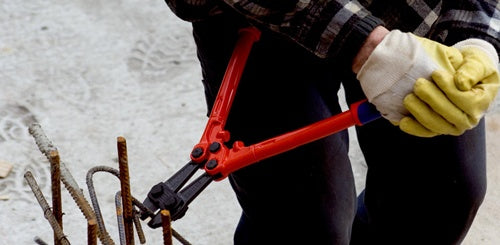 Bolzenschneider Länge 460 mm Mehrkomponenten-Hüllen weißh 8 mm mittel 6 mm hart 5 mm KNIPEX – Ansicht 5