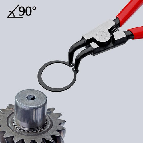 Außensicherungsringzange A 21 für Wellen Ø 19 - 60 mm 90° gewinkelt poliert Länge 170 mm KNIPEX – Ansicht 6
