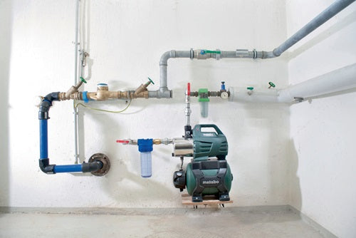 Hauswasserwerk HWW 6000/25 Inox 6000 l/h 55 m 8 m 1300 W Stahl 24 l METABO – Ansicht 3