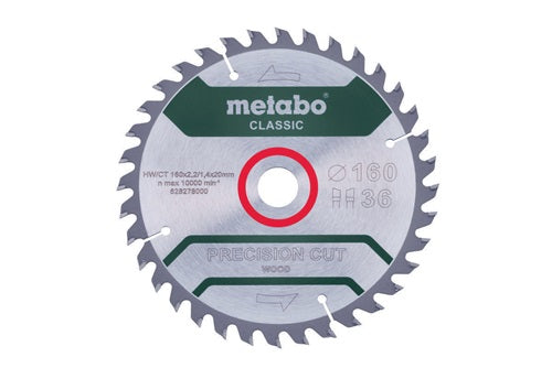 Kreissägeblatt precision cut wood classic D160x22/14xBohrung20mm Z36 WZ