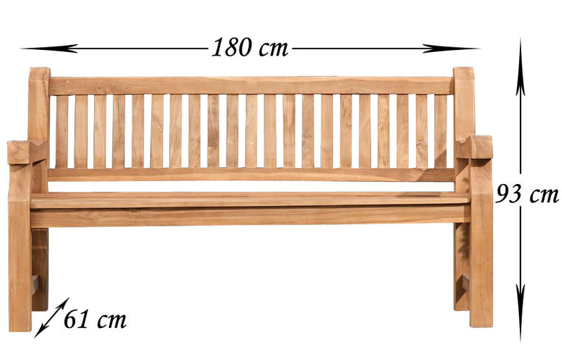 Teakbank Jackson 180 cm