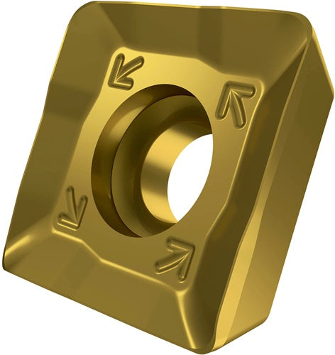 Fräswendeschneidplatte ISO SDMT 120508SR-M:M8330 D44mm PVD beschichtet Gold - VPE: 10