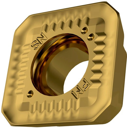 Fräswendeschneidplatte ISO SDKT 1205AESN-FM:M8330 D55mm PVD beschichtet Gold - VPE: 10