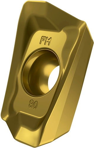 Fräswendeschneidplatte ISO ADEX 160608SR-FM:M8340 D45mm PVD beschichtet Gold - VPE: 10