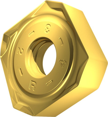 Fräswendeschneidplatte ISO SNMX 170508SR-R:M8340 D57mm PVD beschichtet Gold - VPE: 10