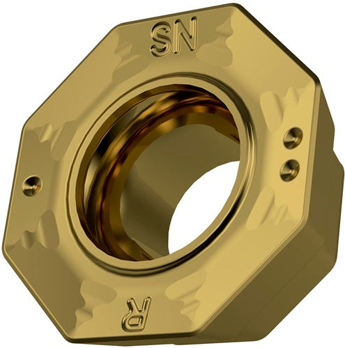 Fräswendeschneidplatte ISO ODMT 050508SN-R:M8330 D55mm PVD beschichtet Gold - VPE: 10