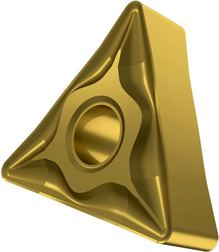 Drehwendeschneidplatte ISO TNMG 160404E-NF:T8315 D381mm PVD beschichtet Gold - VPE: 10