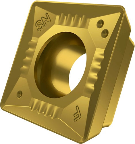 Fräswendeschneidplatte ISO SDMT 120508SR-F:M8330 D44mm PVD beschichtet Gold - VPE: 10