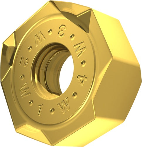 Fräswendeschneidplatte ISO ONMX 060508SR-W:M8330 D57mm PVD beschichtet Gold - VPE: 10