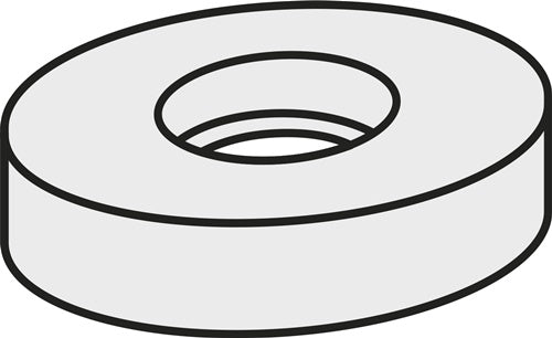 Wendeplatten-Unterlegscheibe ISO SRN 100300:GJ11 Brutto-G245g Farbe Silber - VPE: 10 – Power und Handel