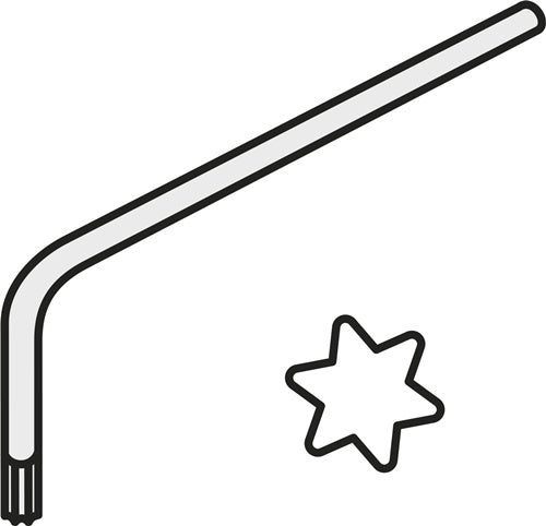 Torx-Winkelschlüssel ISO LK T25P Bruttogewicht 97g PRAMET – Power und Handel