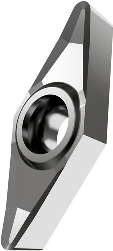 Drehwendeschneidplatte ISO VCGT 160412F-AL:T0315 D44mm PVD beschichtet Silber - VPE: 10