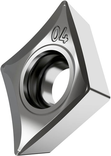 Drehwendeschneidplatte ISO ECGT 080304E-SF3:H07 Bohrungs-D 34mm Farbe Silber - VPE: 10