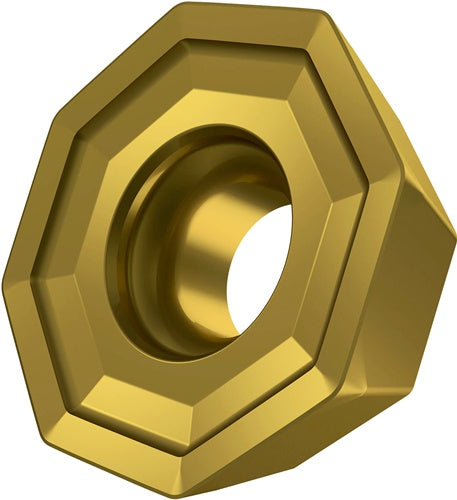 Fräswendeschneidplatte ISO ODMT 0504ZZN:M8340 D44mm PVD beschichtet Farbe Gold - VPE: 10