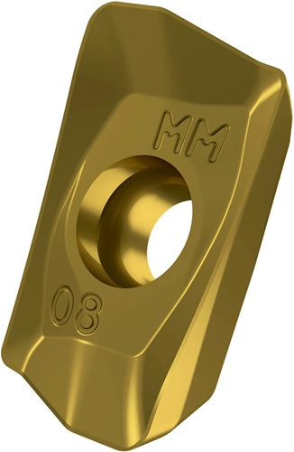 Fräswendeschneidplatte ISO ADMX 11T312SR-MM:M8340 D29mm PVD beschichtet Gold - VPE: 10