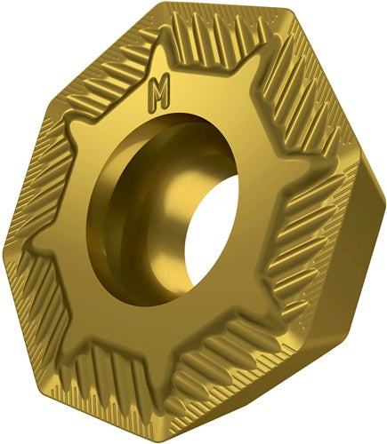 Fräswendeschneidplatte ISO OEHT 0604AESR-M:M8340 D55mm PVD beschichtet Gold - VPE: 10