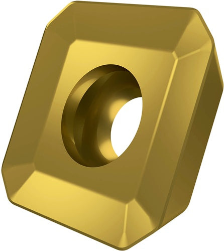 Fräswendeschneidplatte ISO SEET 12T3M-PM:M8340 D42mm PVD beschichtet Gold - VPE: 10