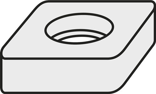 Wendeplatten-Unterlegscheibe ISO DSS 425-01 Bruttogewicht 122g PRAMET - VPE: 10 – Power und Handel