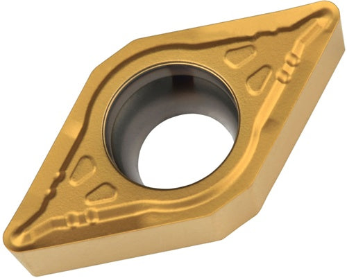 Drehwendeschneidplatte ISO DCMT 11T308E-UR:TT310 D44mm PVD beschichtet Gold - VPE: 10 – Power und Handel